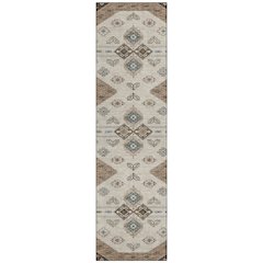 Machine Washable Indoor/Outdoor Chantille ACN2565 Brown 2'3" x 7'6" Runner Rug