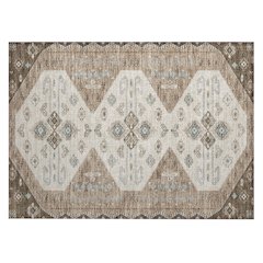 Machine Washable Indoor/Outdoor Chantille ACN2565 Brown 1'8" x 2'6" Rug