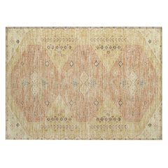 Machine Washable Indoor/Outdoor Chantille ACN2565 Gold 1'8" x 2'6" Rug