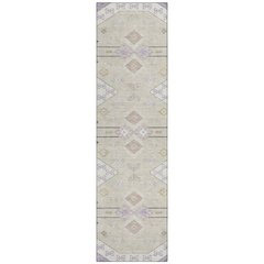 Machine Washable Indoor/Outdoor Chantille ACN2565 Purple 2'3" x 7'6" Runner Rug