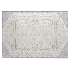 Machine Washable Indoor/Outdoor Chantille ACN2565 Purple 1'8" x 2'6" Rug