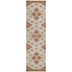 Machine Washable Indoor/Outdoor Chantille ACN2565 Orange 2'3" x 7'6" Runner Rug