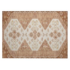 Machine Washable Indoor/Outdoor Chantille ACN2565 Orange 1'8" x 2'6" Rug