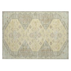 Machine Washable Indoor/Outdoor Chantille ACN2565 Green 1'8" x 2'6" Rug