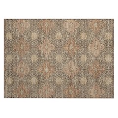 Machine Washable Indoor/Outdoor Chantille ACN2566 Brown 1'8" x 2'6" Rug