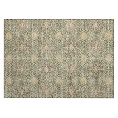 Machine Washable Indoor/Outdoor Chantille ACN2566 Green 1'8" x 2'6" Rug