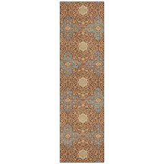 Machine Washable Indoor/Outdoor Chantille ACN2566 Orange 2'3" x 7'6" Runner Rug