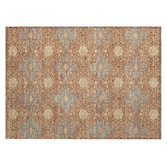 Machine Washable Indoor/Outdoor Chantille ACN2566 Orange 1'8" x 2'6" Rug
