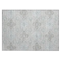 Machine Washable Indoor/Outdoor Chantille ACN2566 Gray 1'8" x 2'6" Rug