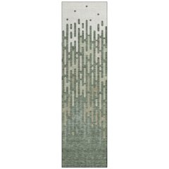 Machine Washable Indoor/Outdoor Chantille ACN2567 Green 2'3" x 7'6" Runner Rug