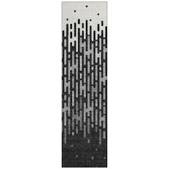 Machine Washable Indoor/Outdoor Chantille ACN2567 Black 2'3" x 7'6" Runner Rug