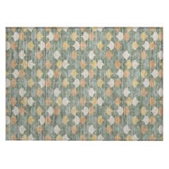 Machine Washable Indoor/Outdoor Chantille ACN2568 Green 1'8" x 2'6" Rug