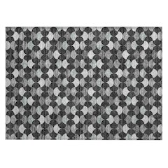 Machine Washable Indoor/Outdoor Chantille ACN2568 Black 1'8" x 2'6" Rug