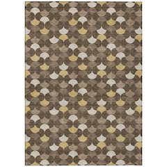 Machine Washable Indoor/Outdoor Chantille ACN2568 Brown 2'6" x 3'10" Rug