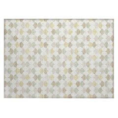 Machine Washable Indoor/Outdoor Chantille ACN2568 Ivory 1'8" x 2'6" Rug