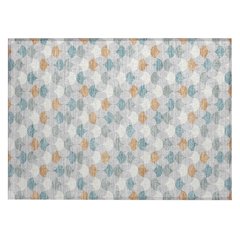 Machine Washable Indoor/Outdoor Chantille ACN2568 Gray 1'8" x 2'6" Rug