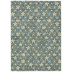 Machine Washable Indoor/Outdoor Chantille ACN2569 Green 2'6" x 3'10" Rug