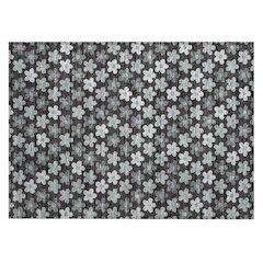 Machine Washable Indoor/Outdoor Chantille ACN2569 Black 1'8" x 2'6" Rug