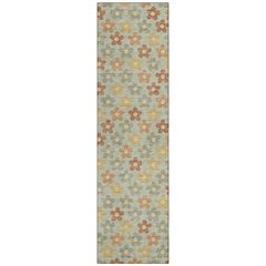 Machine Washable Indoor/Outdoor Chantille ACN2569 Green 2'3" x 7'6" Runner Rug
