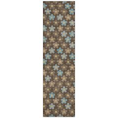 Machine Washable Indoor/Outdoor Chantille ACN2569 Brown 2'3" x 7'6" Runner Rug