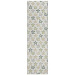Machine Washable Indoor/Outdoor Chantille ACN2569 Ivory 2'3" x 7'6" Runner Rug