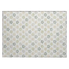 Machine Washable Indoor/Outdoor Chantille ACN2569 Ivory 1'8" x 2'6" Rug