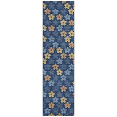Machine Washable Indoor/Outdoor Chantille ACN2569 Blue 2'3" x 7'6" Runner Rug