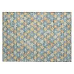 Machine Washable Indoor/Outdoor Chantille ACN2569 Teal 1'8" x 2'6" Rug