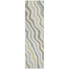 Machine Washable Indoor/Outdoor Chantille ACN2570 Ivory 2'3" x 7'6" Runner Rug