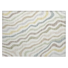 Machine Washable Indoor/Outdoor Chantille ACN2570 Ivory 1'8" x 2'6" Rug