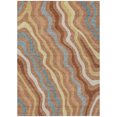 Machine Washable Indoor/Outdoor Chantille ACN2570 Orange 2'6" x 3'10" Rug