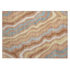 Machine Washable Indoor/Outdoor Chantille ACN2570 Orange 1'8" x 2'6" Rug