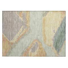 Machine Washable Indoor/Outdoor Chantille ACN2571 Green 1'8" x 2'6" Rug