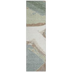 Machine Washable Indoor/Outdoor Chantille ACN2571 Ivory 2'3" x 7'6" Runner Rug