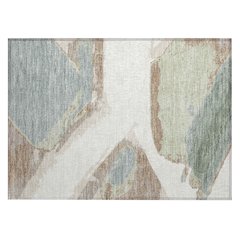 Machine Washable Indoor/Outdoor Chantille ACN2571 Ivory 1'8" x 2'6" Rug
