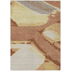 Machine Washable Indoor/Outdoor Chantille ACN2571 Orange 2'6" x 3'10" Rug
