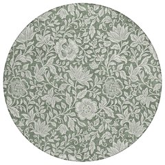 Machine Washable Indoor/Outdoor Chantille ACN2572 Green 8' x 8' Round Rug