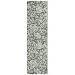 Machine Washable Indoor/Outdoor Chantille ACN2572 Green 2'3" x 7'6" Runner Rug
