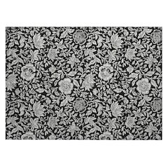 Machine Washable Indoor/Outdoor Chantille ACN2572 Black 1'8" x 2'6" Rug