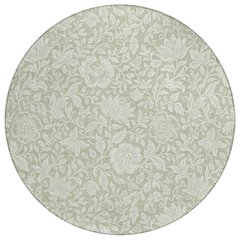 Machine Washable Indoor/Outdoor Chantille ACN2572 Green 8' x 8' Round Rug