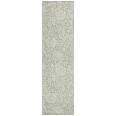Machine Washable Indoor/Outdoor Chantille ACN2572 Green 2'3" x 7'6" Runner Rug