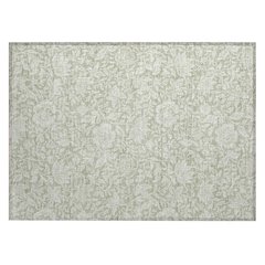 Machine Washable Indoor/Outdoor Chantille ACN2572 Green 1'8" x 2'6" Rug