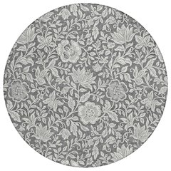 Machine Washable Indoor/Outdoor Chantille ACN2572 Gray 8' x 8' Round Rug
