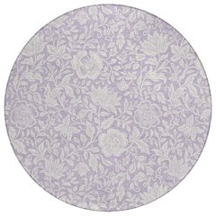 Machine Washable Indoor/Outdoor Chantille ACN2572 Purple 8' x 8' Round Rug