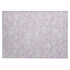 Machine Washable Indoor/Outdoor Chantille ACN2572 Purple 1'8" x 2'6" Rug