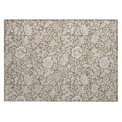 Machine Washable Indoor/Outdoor Chantille ACN2572 Brown 1'8" x 2'6" Rug