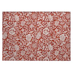 Machine Washable Indoor/Outdoor Chantille ACN2572 Red 1'8" x 2'6" Rug