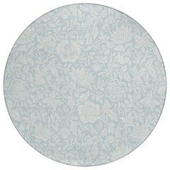 Machine Washable Indoor/Outdoor Chantille ACN2572 Blue 8' x 8' Round Rug