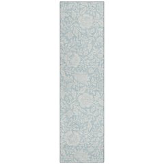 Machine Washable Indoor/Outdoor Chantille ACN2572 Blue 2'3" x 7'6" Runner Rug