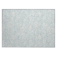 Machine Washable Indoor/Outdoor Chantille ACN2572 Blue 1'8" x 2'6" Rug